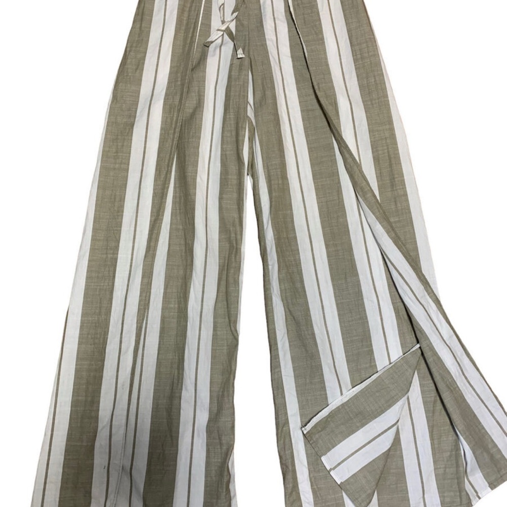 Express- wide leg pants with slits!  Perfect for cover-up and summer spring vibe